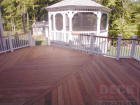 Ipe with white vinyl rails